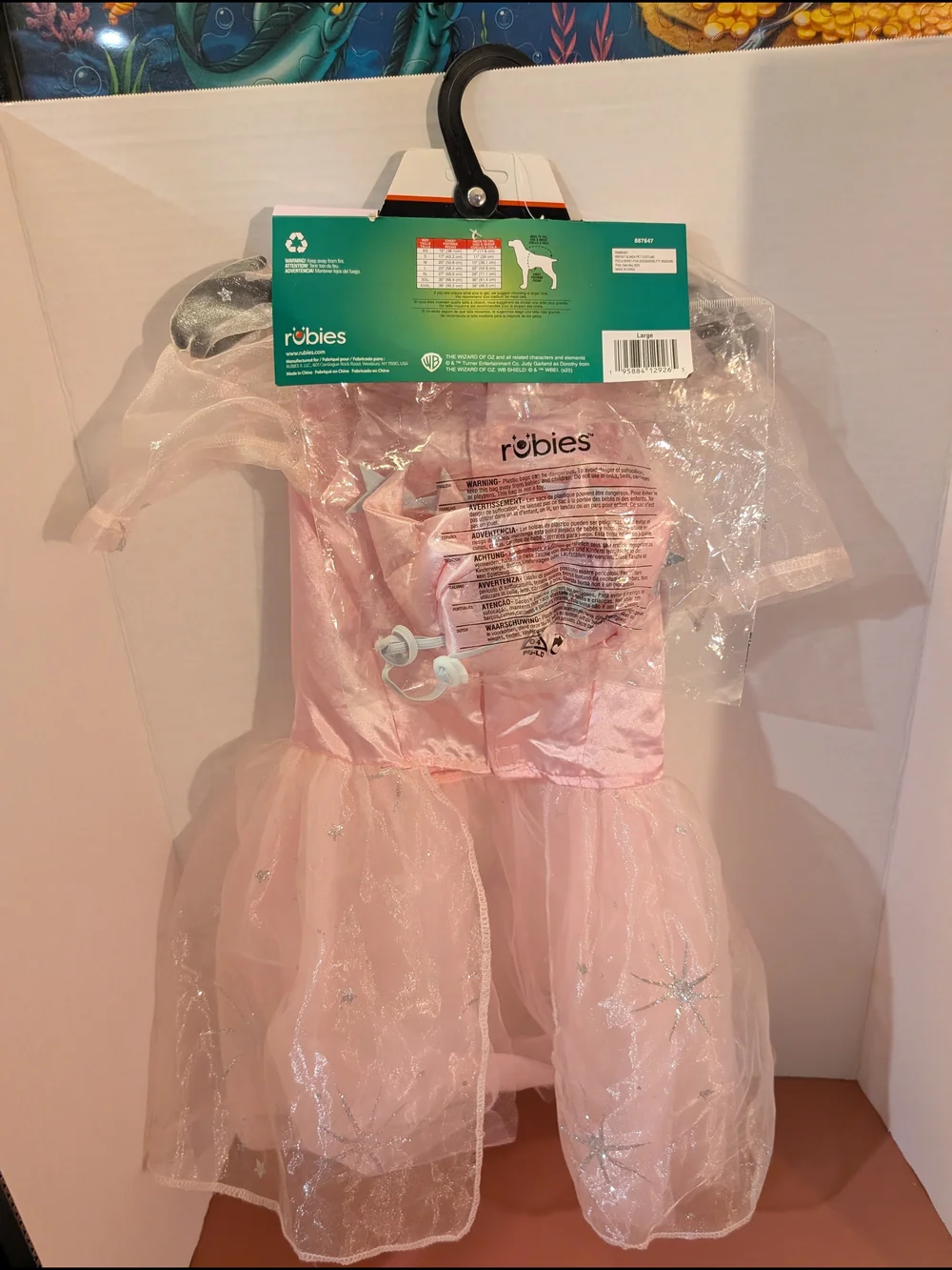 NWT Rubies Pets The Wizard of Oz Glinda the Good Witch Dog Costume in Large